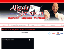 Tablet Screenshot of alistair-magician.com